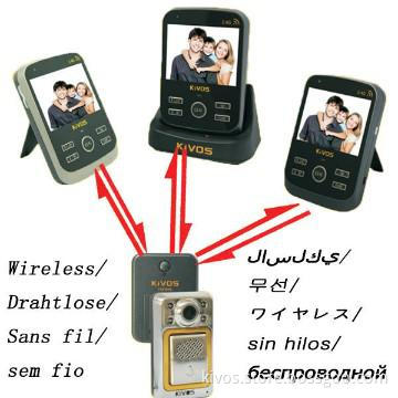 KDB300-M4 intercom/wireless door peephole camera intercom x3 monitors